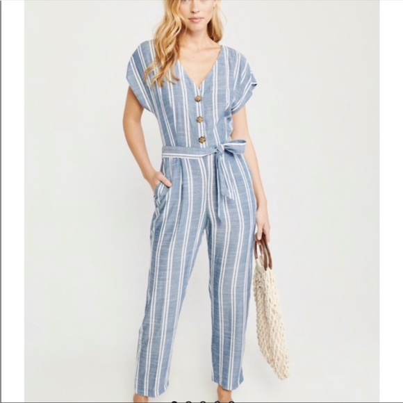 Abercrombie & Fitch Pants - Abercrombie and Fitch Striped Jumpsuit